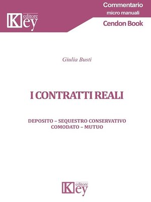 cover image of I contratti reali
